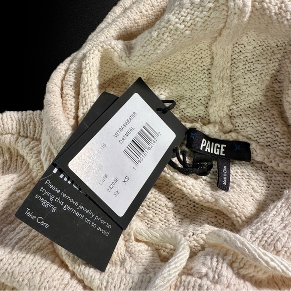 NWT PAIGE ‘Vetra’ One-Shoulder Sweater in “Oatmeal’ Size XS - Picture 6 of 16